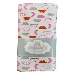   Soffi Baby takaró pamut dupla #75x100cm #rózsaszín felhők