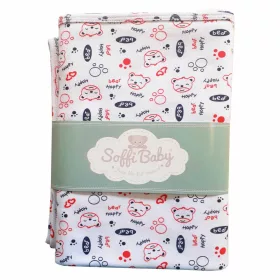 Soffi Baby takaró pamut dupla #75x100cm #happy bear