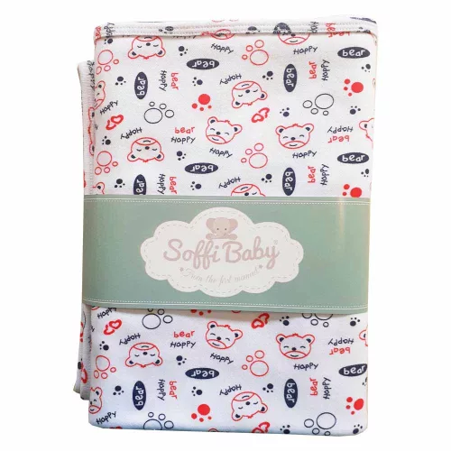 Soffi Baby takaró pamut dupla #75x100cm #happy bear