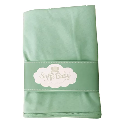 Soffi Baby takaró pamut dupla #80x100cm #zöld