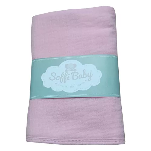 Soffi Baby takaró #muszlin dupla #70x90cm #mályva