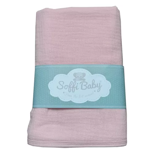 Soffi Baby takaró #muszlin dupla #70x90cm #korall