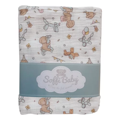 Soffi Baby takaró muszlin dupla 70x90cm lufis
