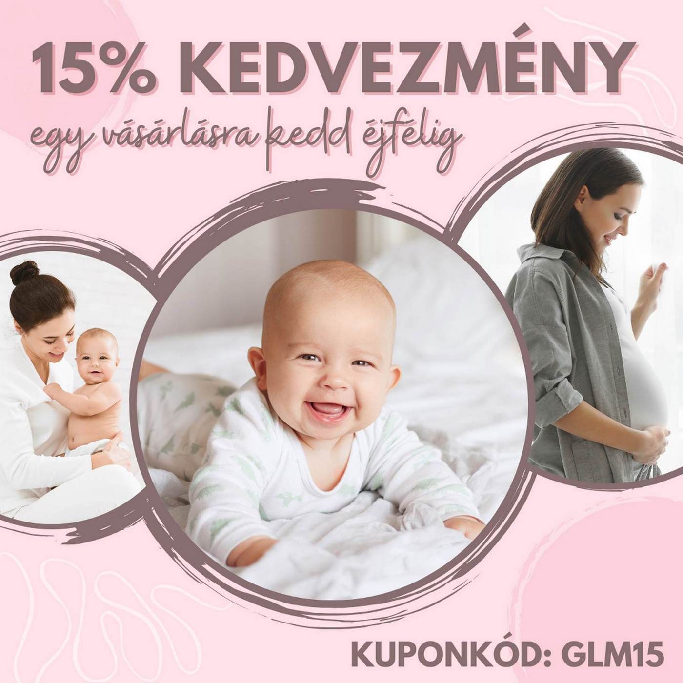 15% kedvezmény egy vásárlásra