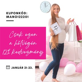12% kedvezmény üzletünkben és webáruházunkban