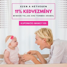 Kedves látogató, 11% kedvezmény egy vásárlásból!