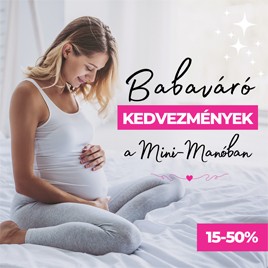 Babaváró napok a Mini-Manóban | 15-50% kedvezmény