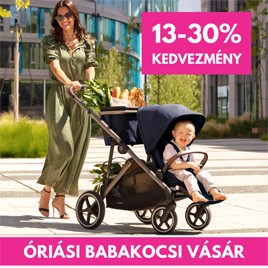 Óriási babakocsi vásár | 13-30% kedvezménnyel