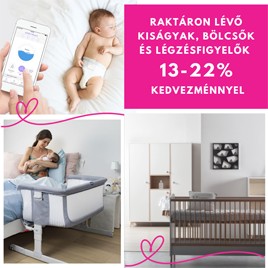 Légzésfigyelők, kiságyak és babaöblök | 13-22% kedvezménnyel