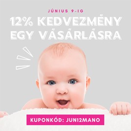 Kedves látogató, 12% kedvezmény Neked!