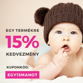 15% kedvezmény egy általad választott termékre