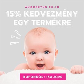 15% kedvezmény neked egy termékre