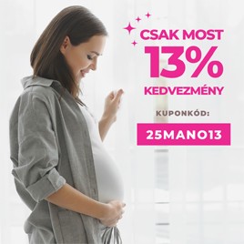 Most 13% kedvezmény egy vásárlásra