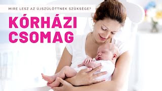 KÓRHÁZI CSOMAG | Mire lesz szüksége a babának?
